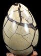 Septarian Dragon Egg Geode - Black Crystals #37297-3